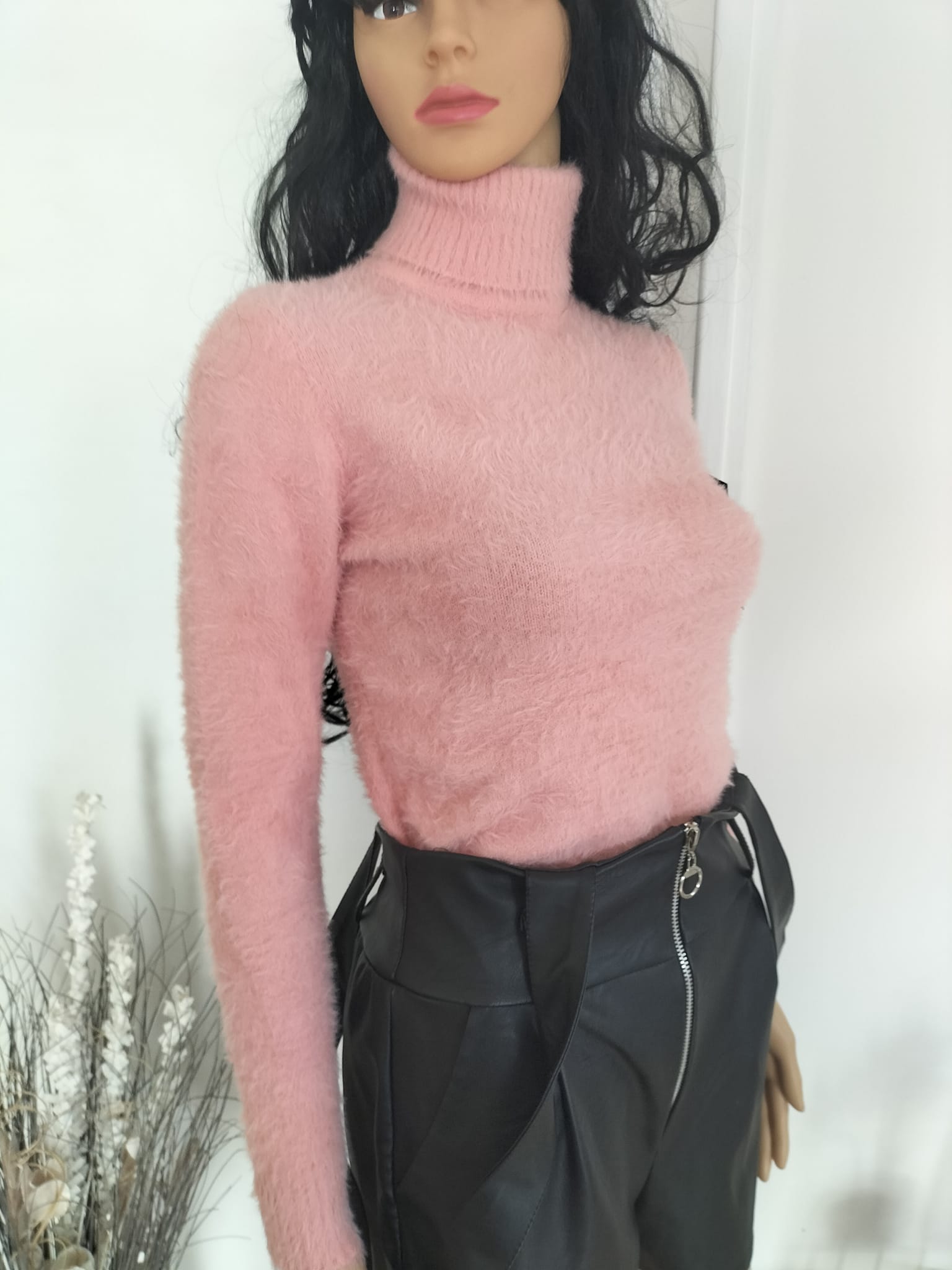 Pull rose duveteux FEMME/Pulls/gilets Re belle - Main Image