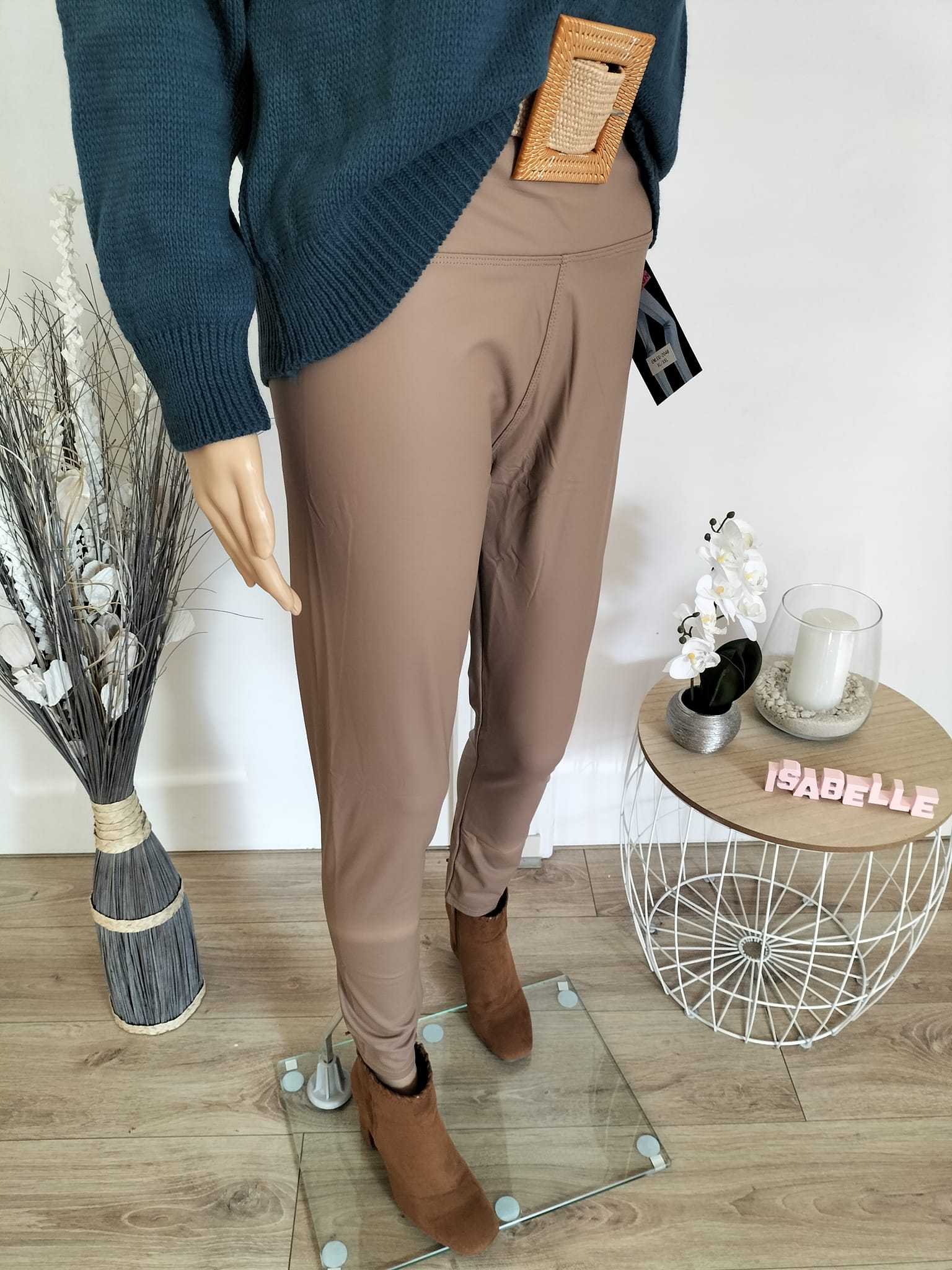 Pantalon simili camel (6)