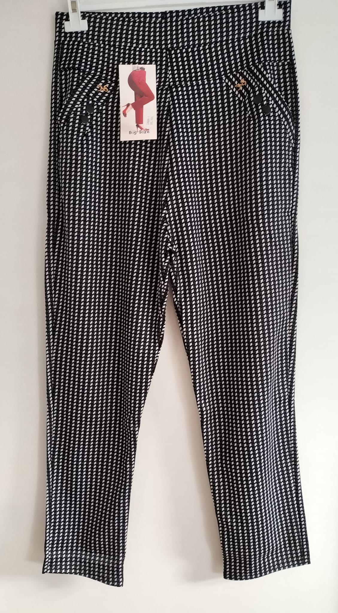 Pantalon noir à carreaux  (2)