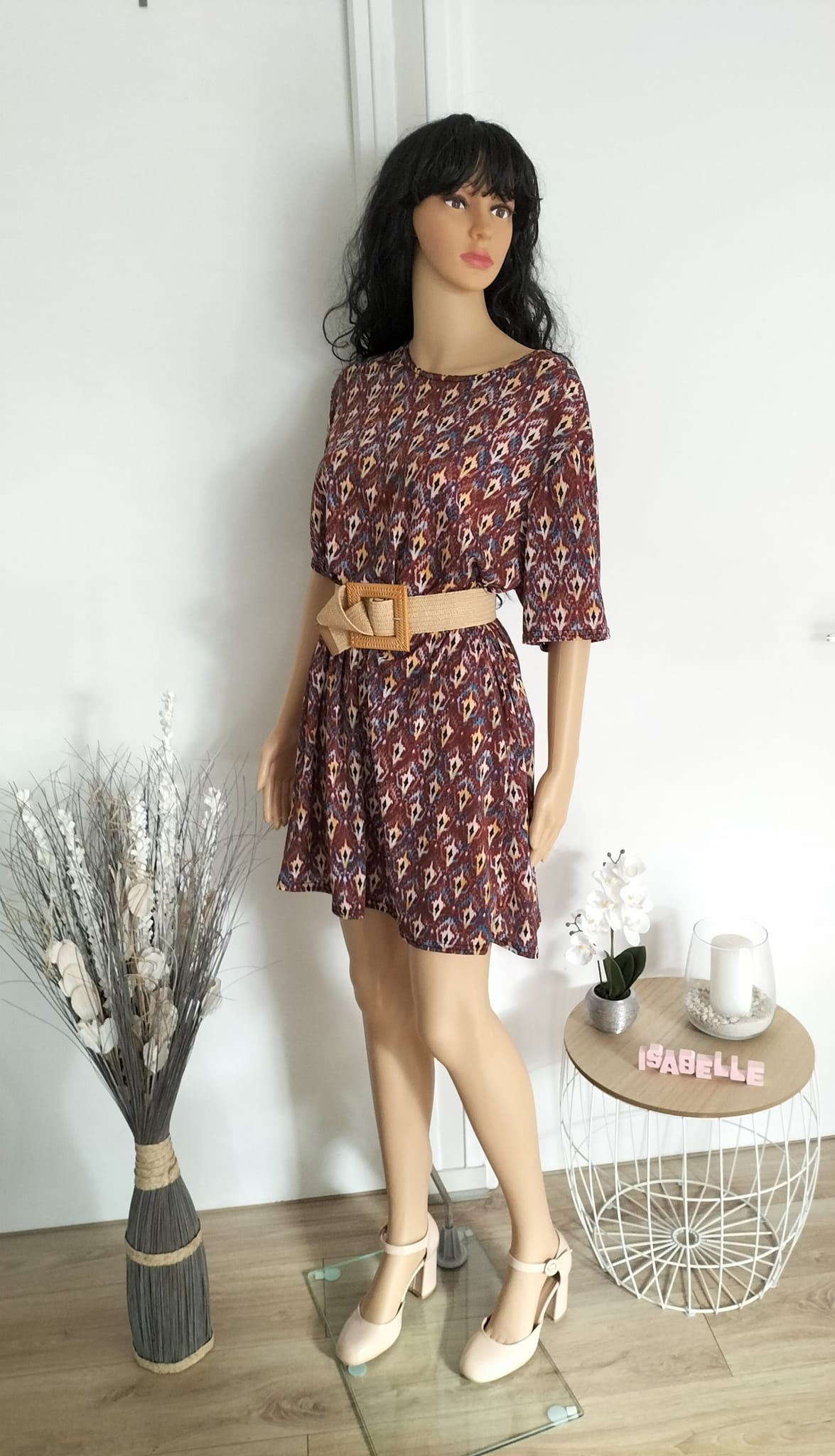 Robe tunique marron (6)