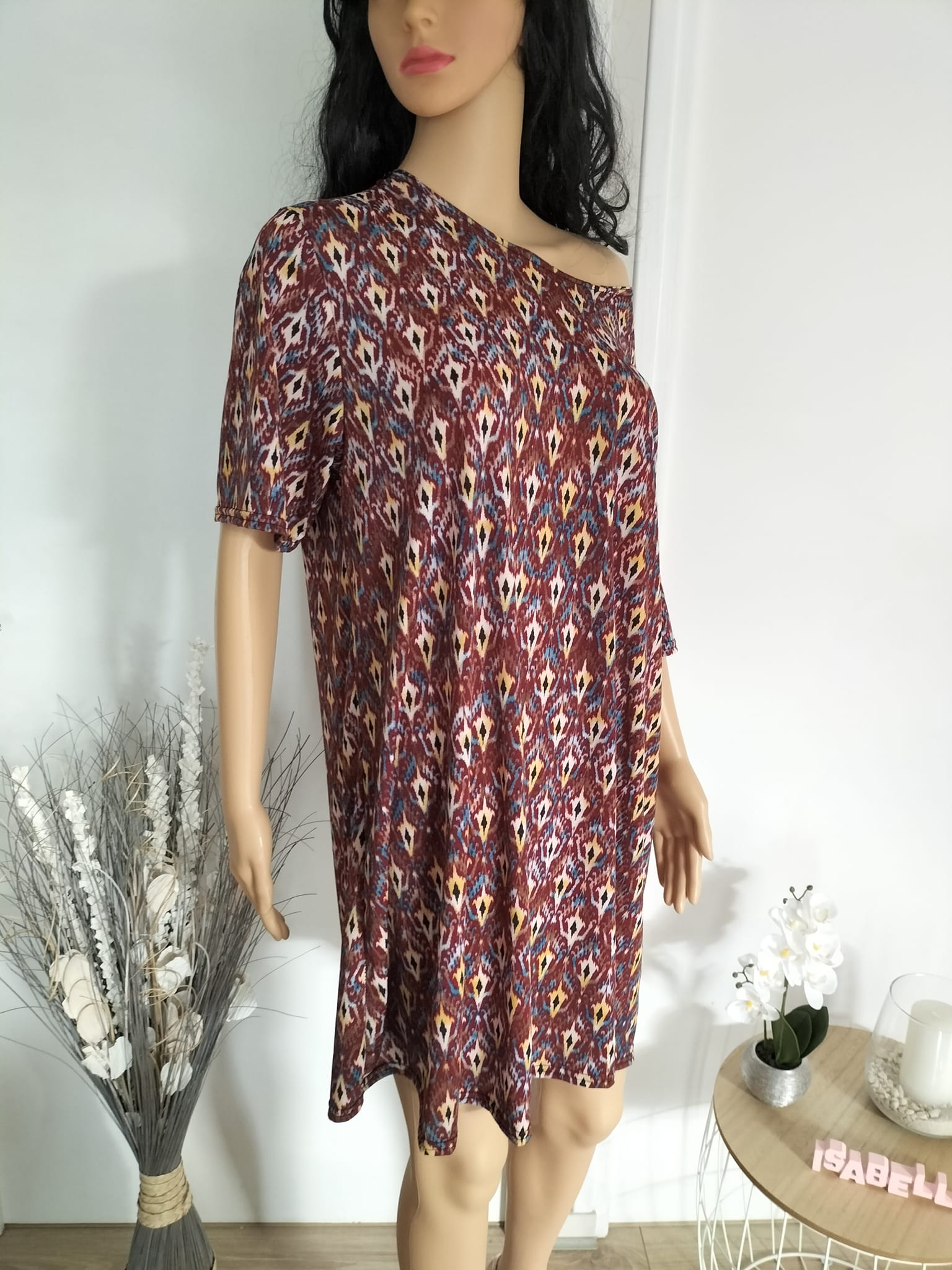 Robe tunique marron (4)