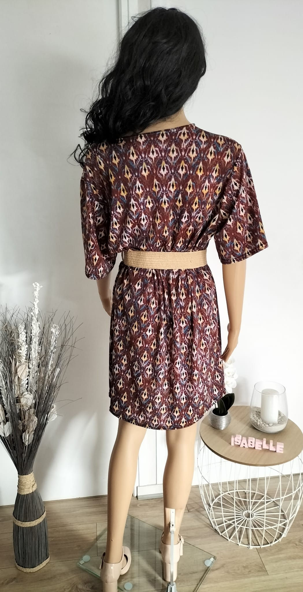 Robe tunique marron (2)