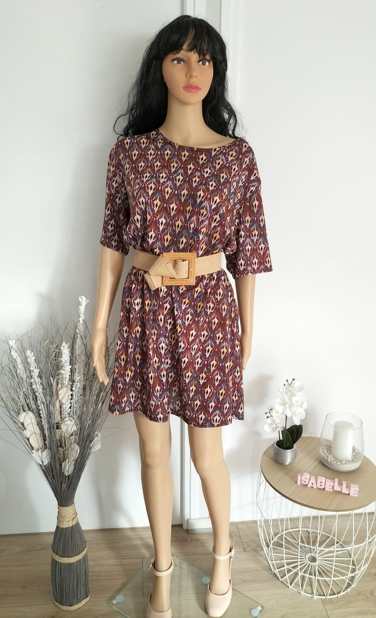 Robe tunique marron (5)