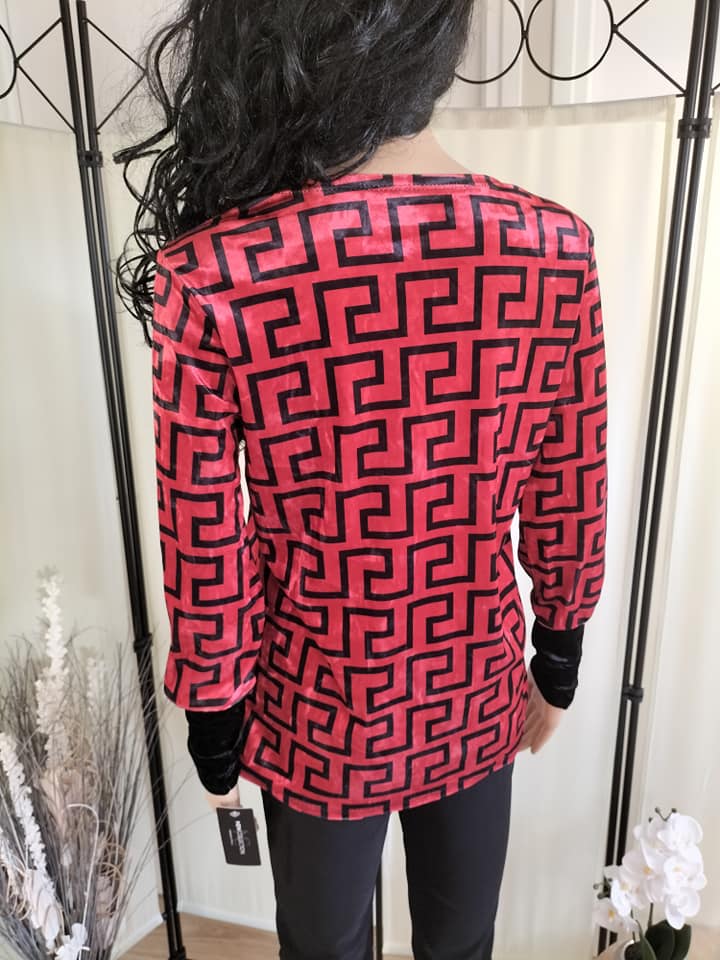 Top rouge et noir  (2)