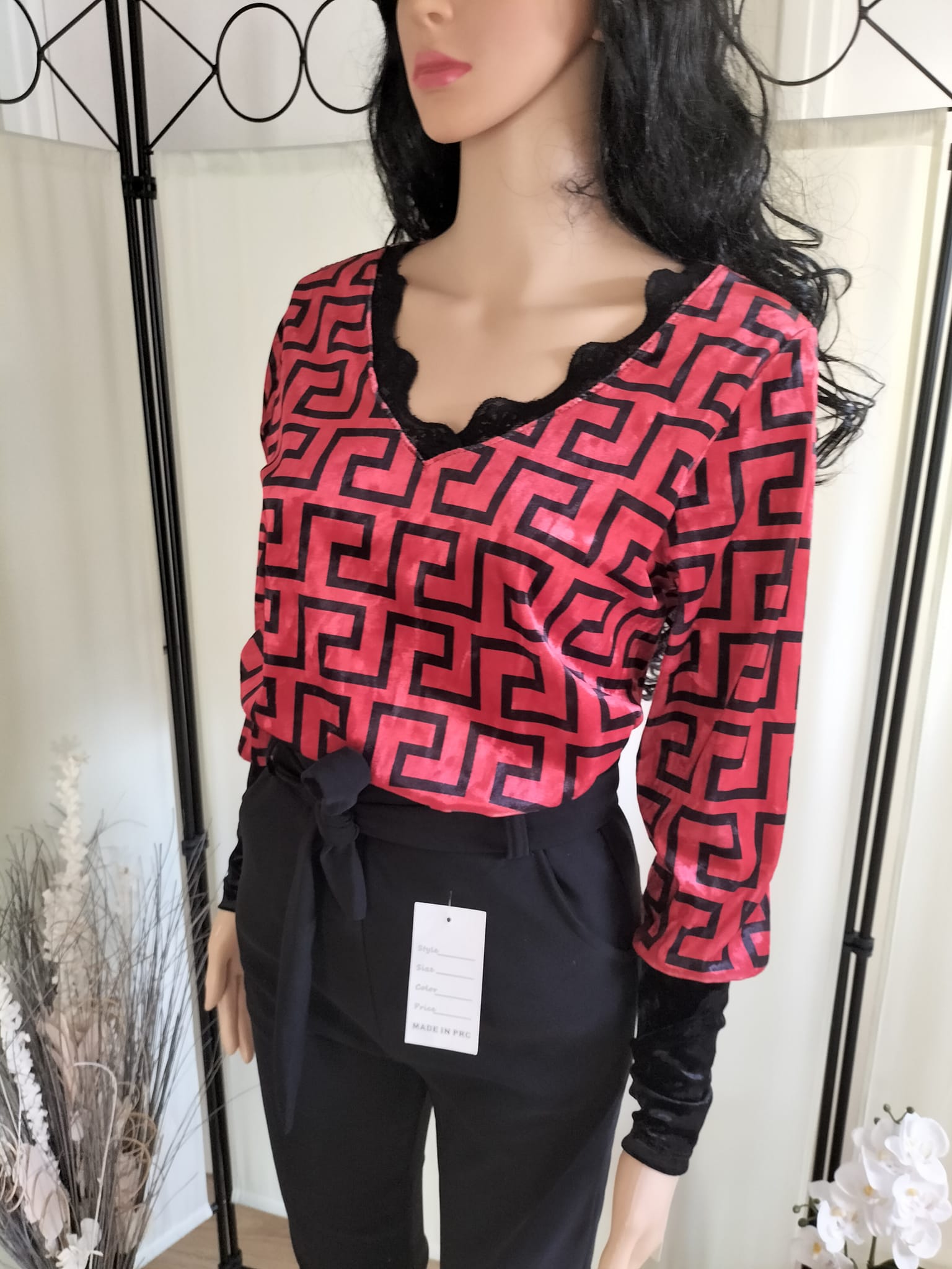Top rouge et noir  (3)