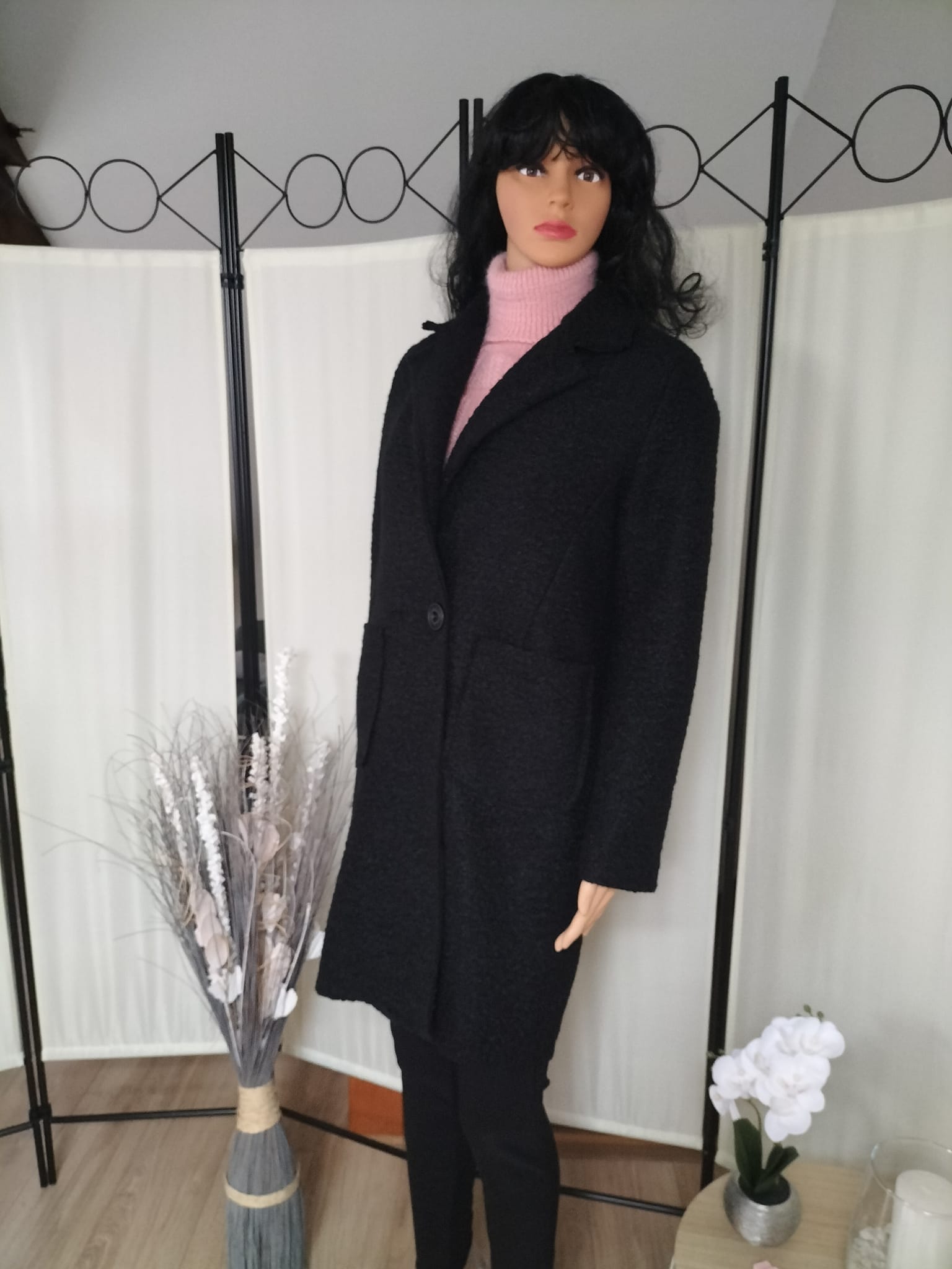 Manteau mi-long noir (5)