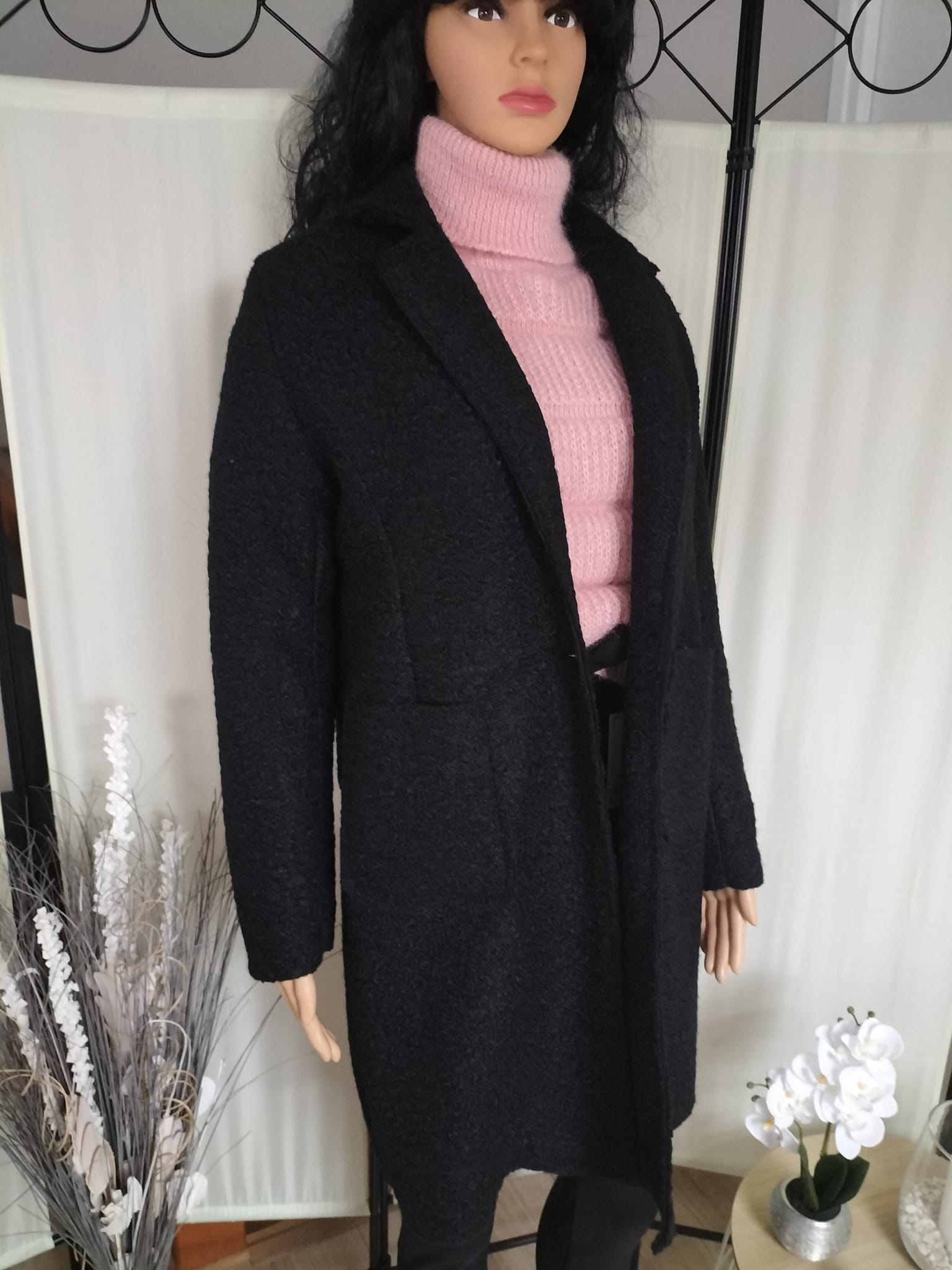 Manteau mi-long noir (4)