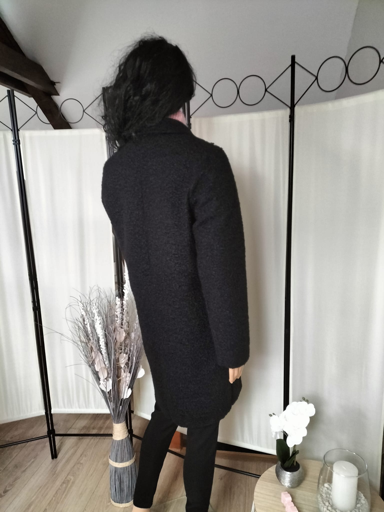 Manteau mi-long noir (1)