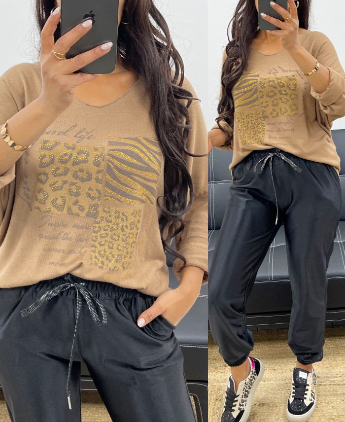 pull-leger-imprime-strass-ah250285-camel