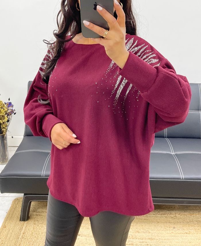 pull-noeud-leopard-strass-ah250292-bordeaux (1)