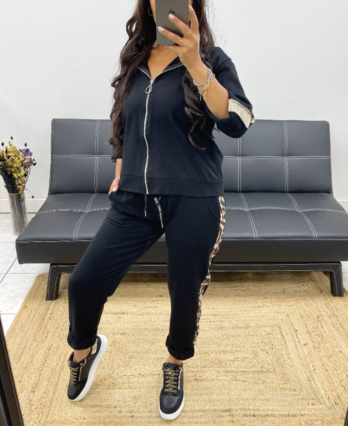 ensemble-veste-zip-pantalon-assorti-leopard-ah250130-noir