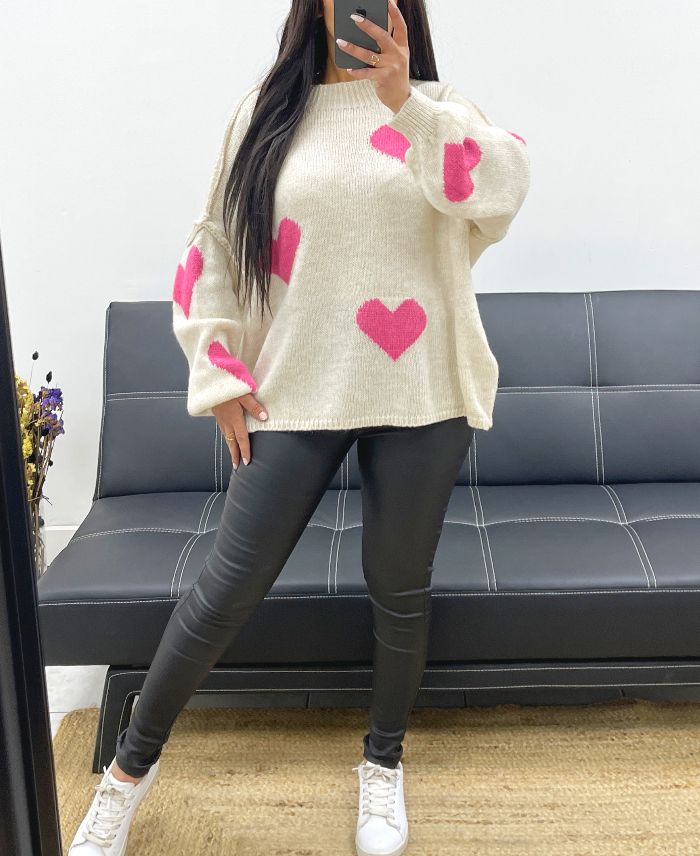 pullover-oversize-surpiqure-coeur-ah250574-beige (2)