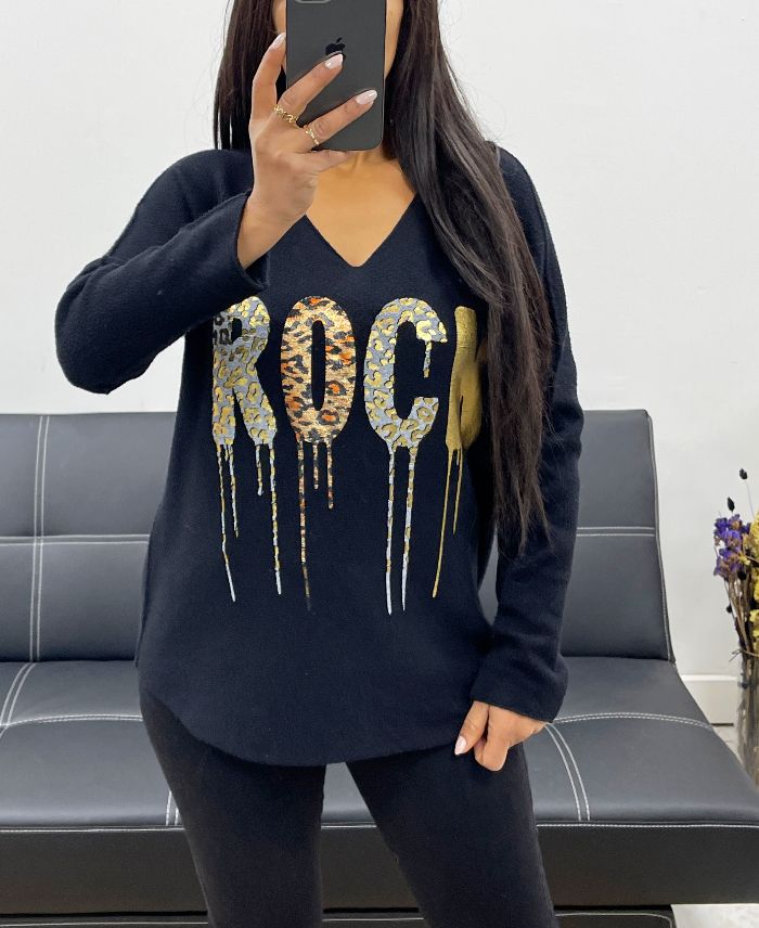pullover-flocage-rock-ah250969-noir