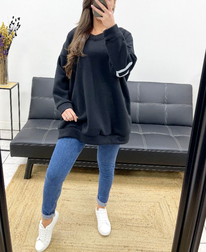 sweat-molleton-oversize-chicago-pe0360-noir (5)