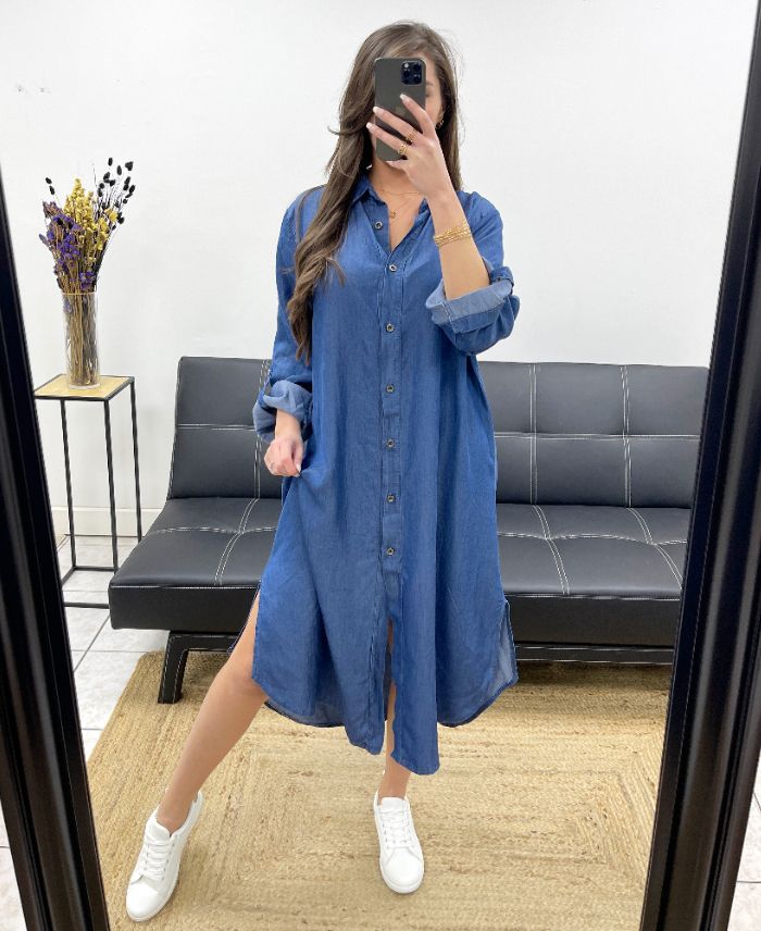 robe-chemise-longue-tencel-pe0844-bleu-fonce
