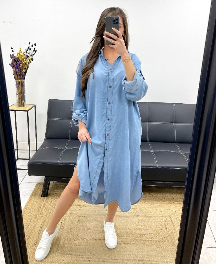 robe-chemise-longue-tencel-pe0844-bleu-clair