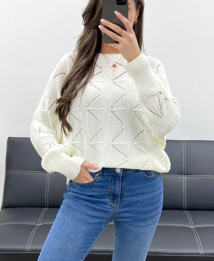 pullover-ajoure-pe0838-blanc