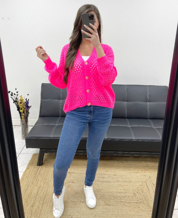 gilet-ajoure-pe0725-fushia-fluo