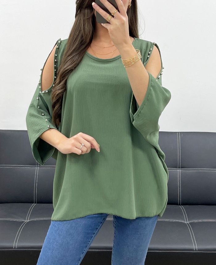 top-oversize-cloute-perles-pe0249-kaki