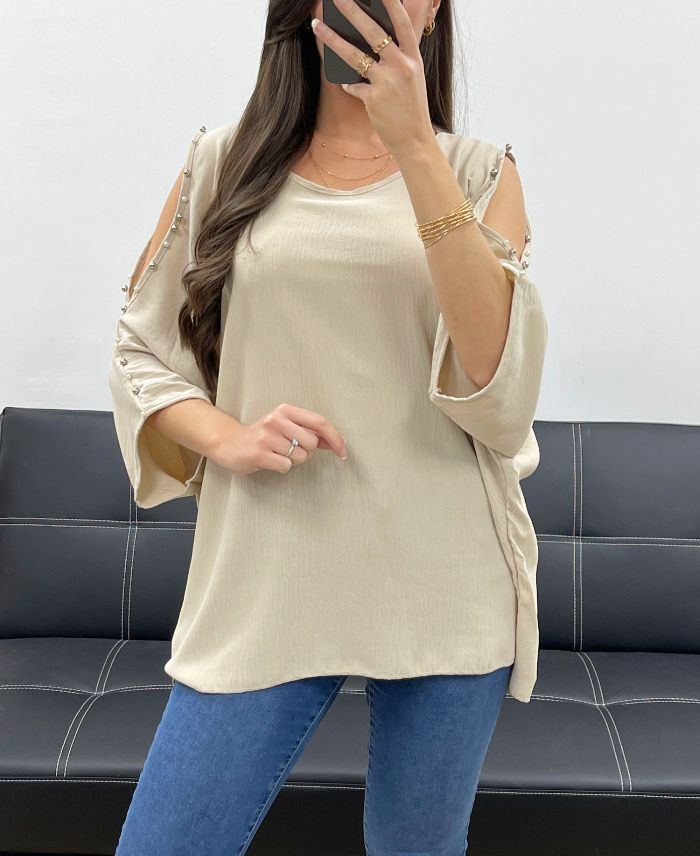 top-oversize-cloute-perles-pe0249-beige