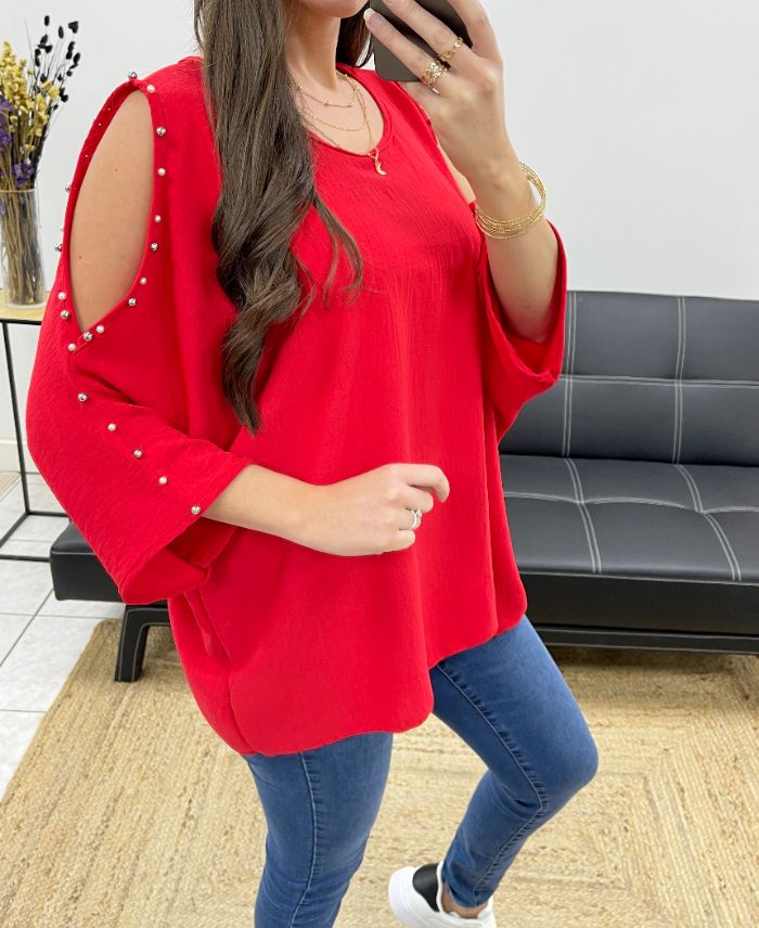 top-oversize-cloute-perles-pe0249-rouge