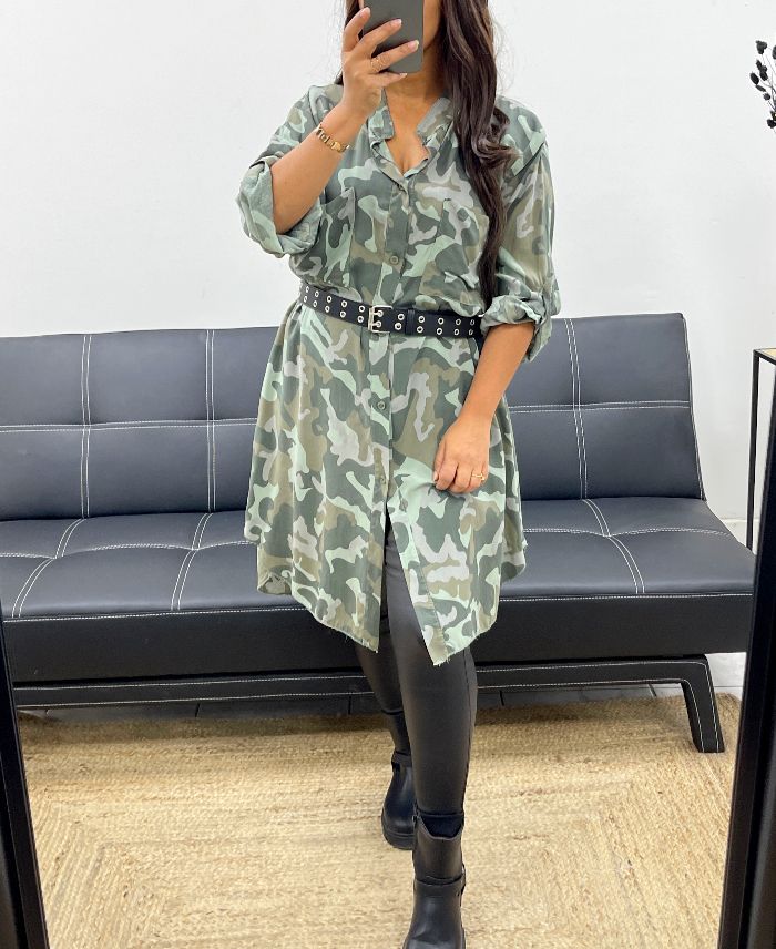 robe-chemise-oversize-camouflage-pe0373-kaki