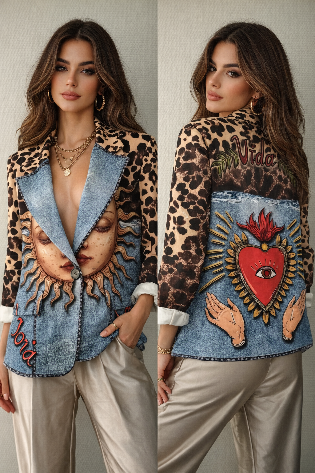 Blazer audacieux et mode élégante