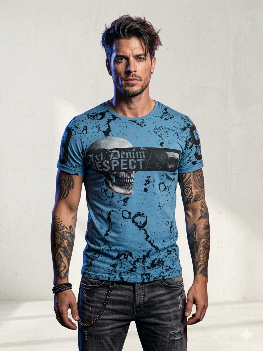 T-shirt bleu