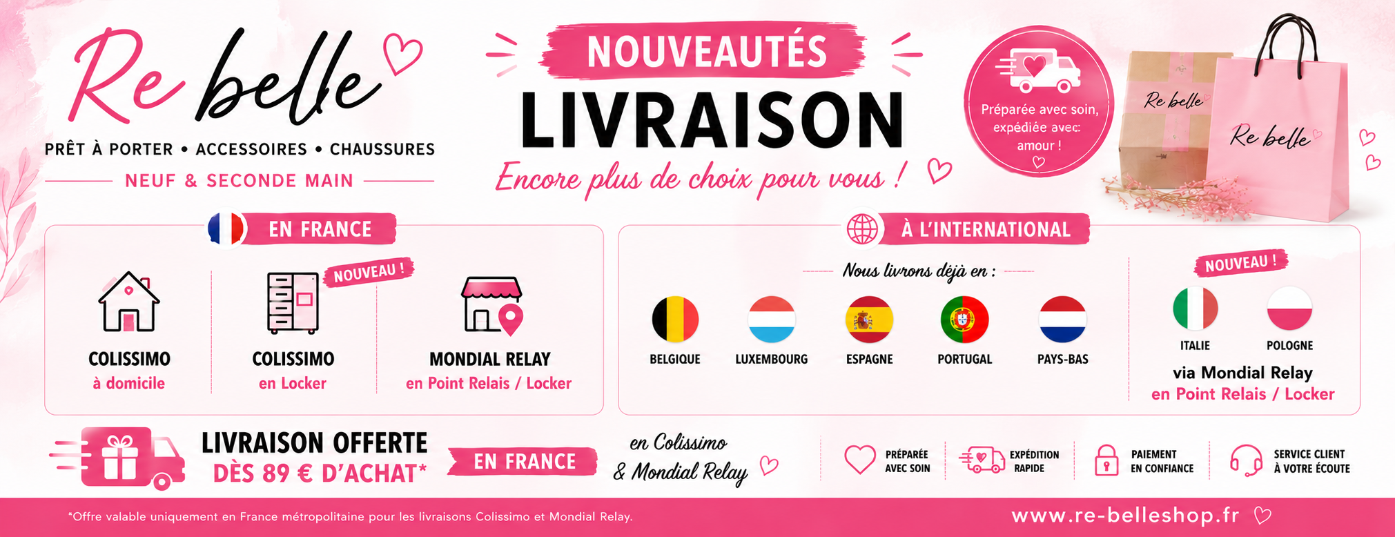 banniere nouvelles livraisons