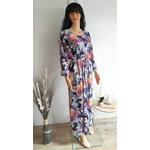 Robe longue imprimé fleuri (1)