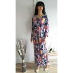 Robe longue imprimé fleuri (4)