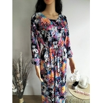 Robe longue imprimé fleuri (3)