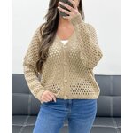 gilet-ajoure-pe0725-taupe