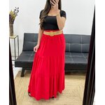 jupe-longue-ceinture-pe0283-rouge