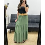 jupe-longue-ceinture-pe0283-kaki