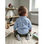 chemise bleu ciel 3 mois