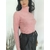 Pull rose col roulé femme (1)