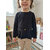 Tunique noire fillette Zara face gros plan
