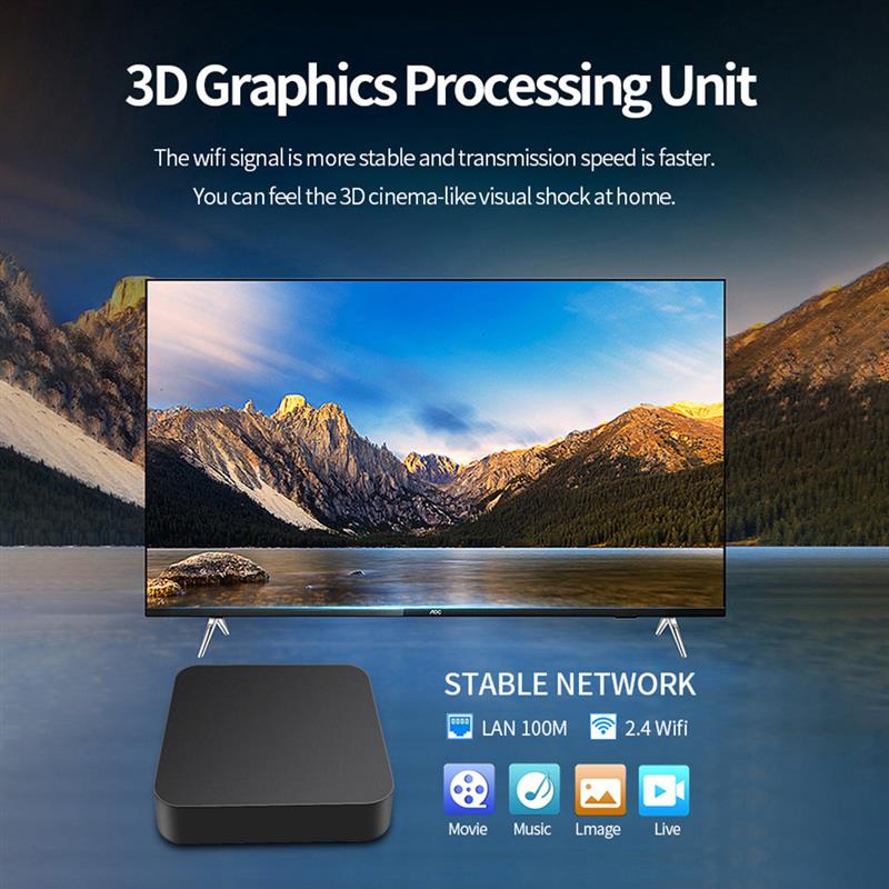 bo tier smart tv android 128 4k 8 go 2 4 go mxq pro s905l s905l