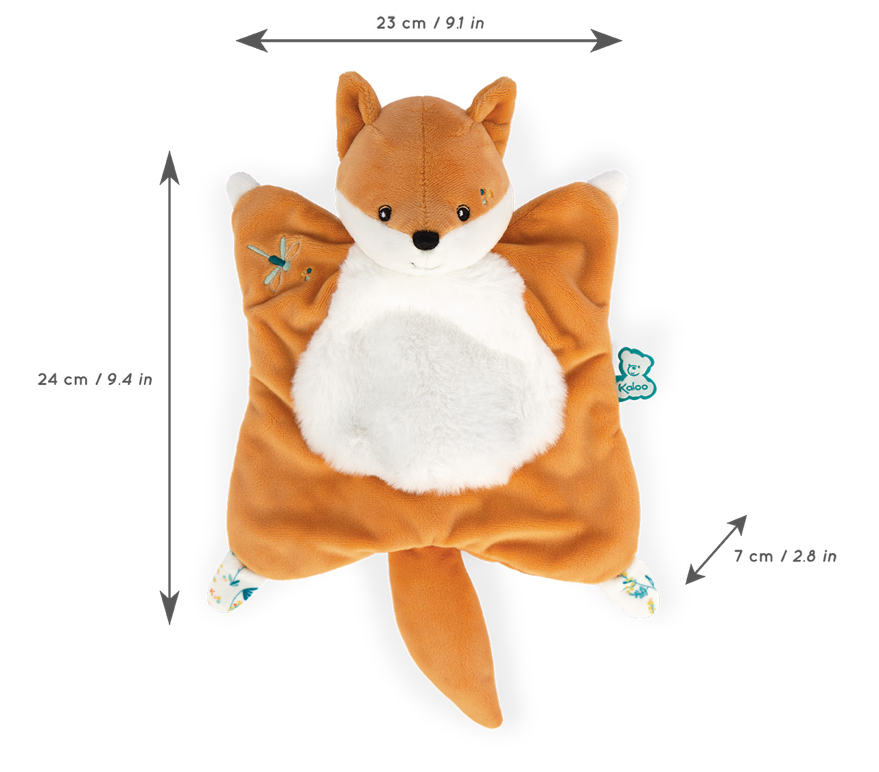 KALOO-Doudou triangle renard leonard (3)