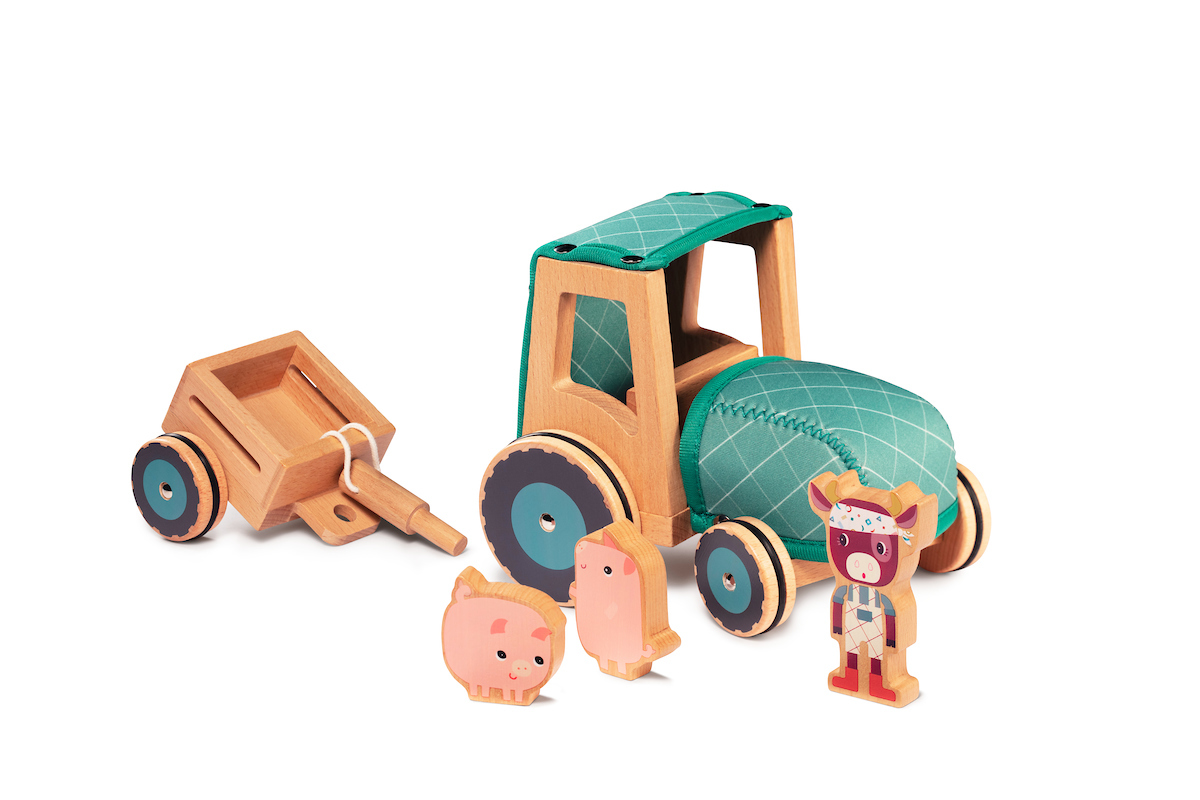 LILLIPUTIENS-Tracteur en bois (8)