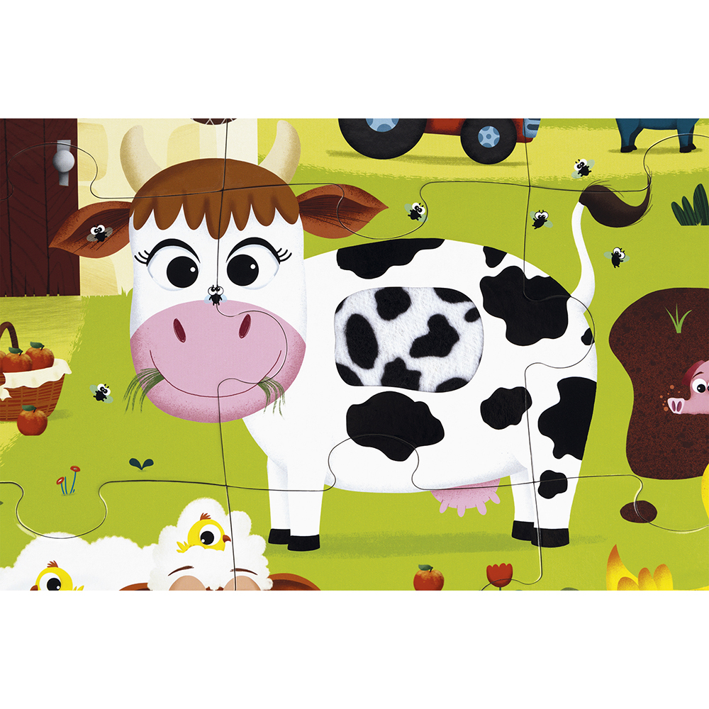 JANOD - Puzzle tactile - les animaux de la ferme (6)