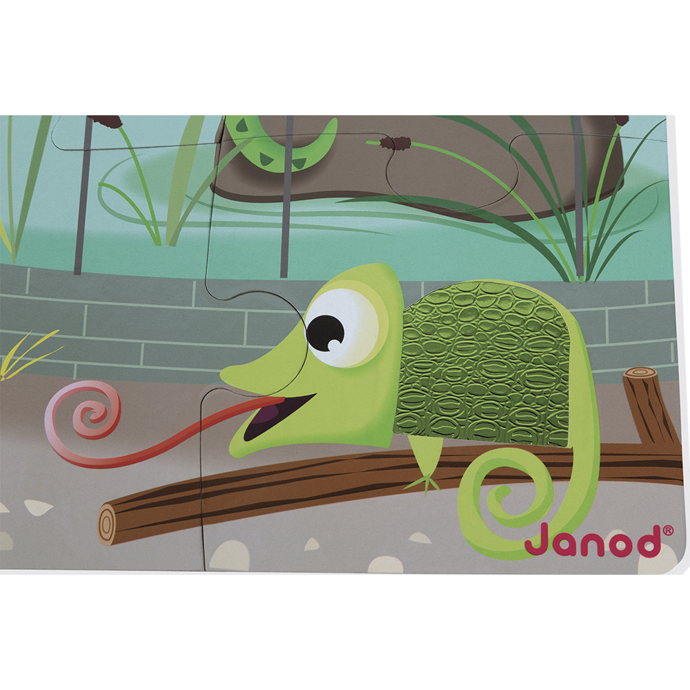 JANOD - Puzzle tactile - une journée au zoo (5)