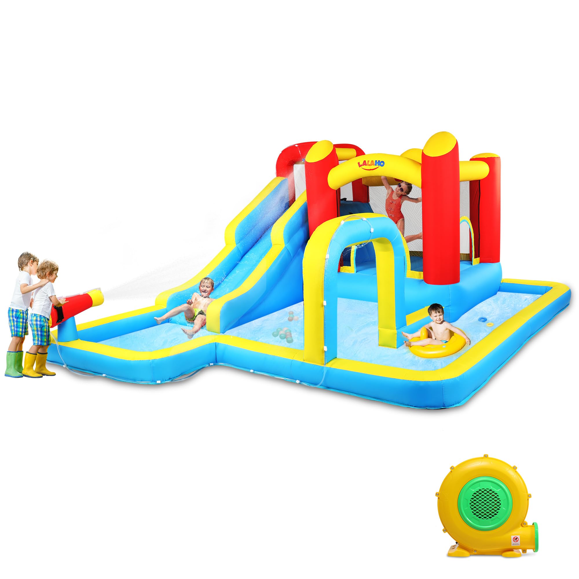 Château Gonflable LEADZM avec Piscine et Mur dEscalade