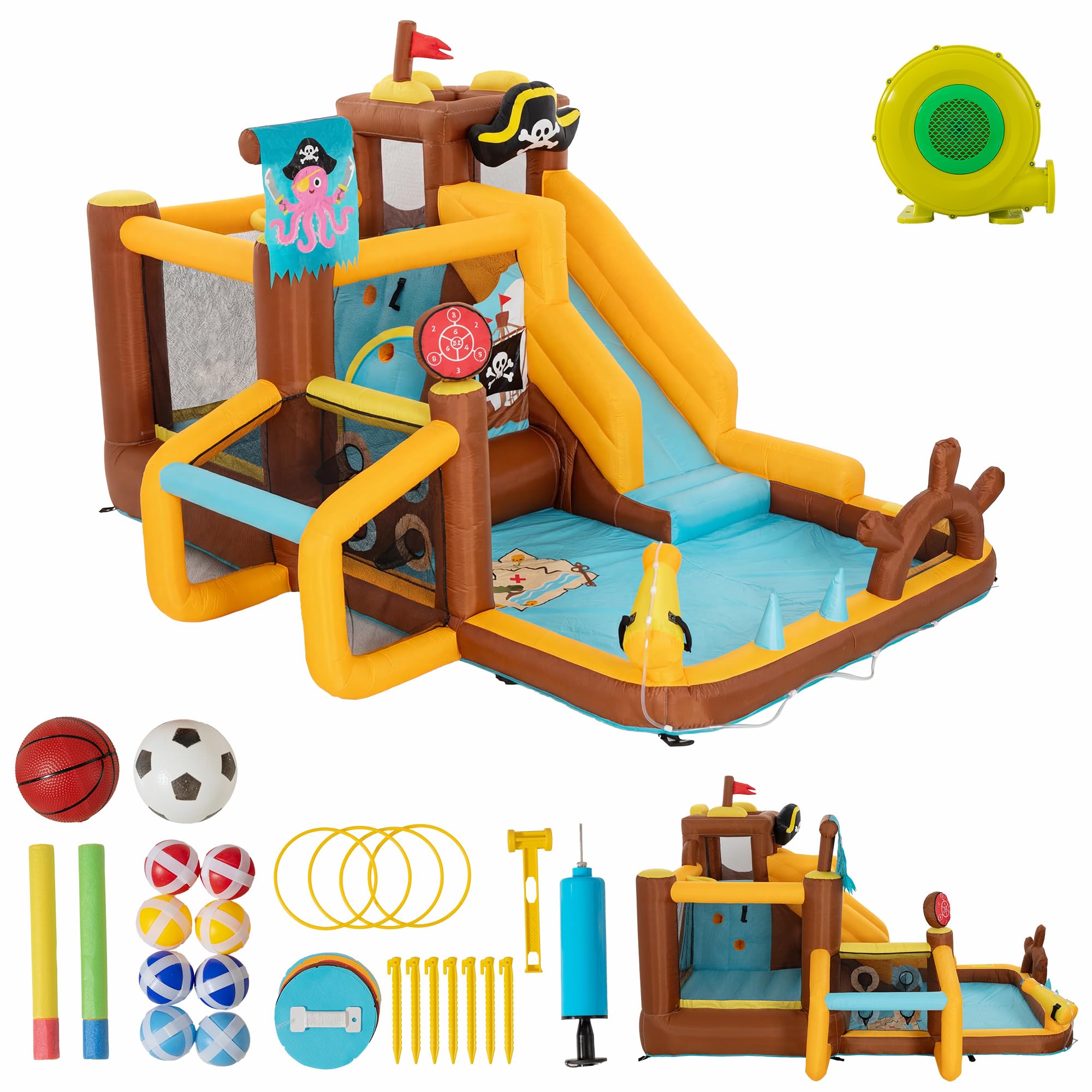Château Gonflable UEV 8 en 1 avec Piscine