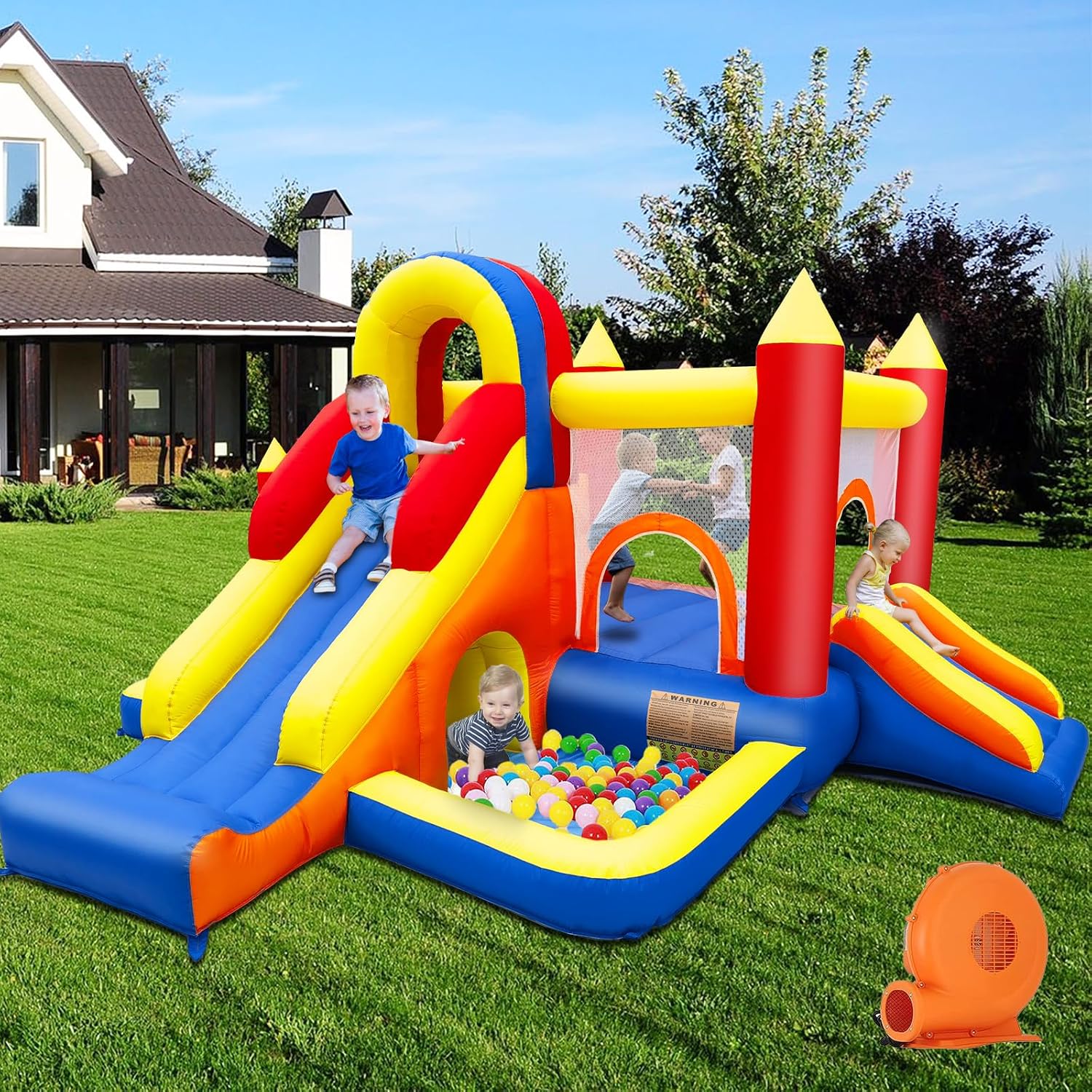 Château Gonflable Ballsea Intérieur XXL Certifié EN71 2
