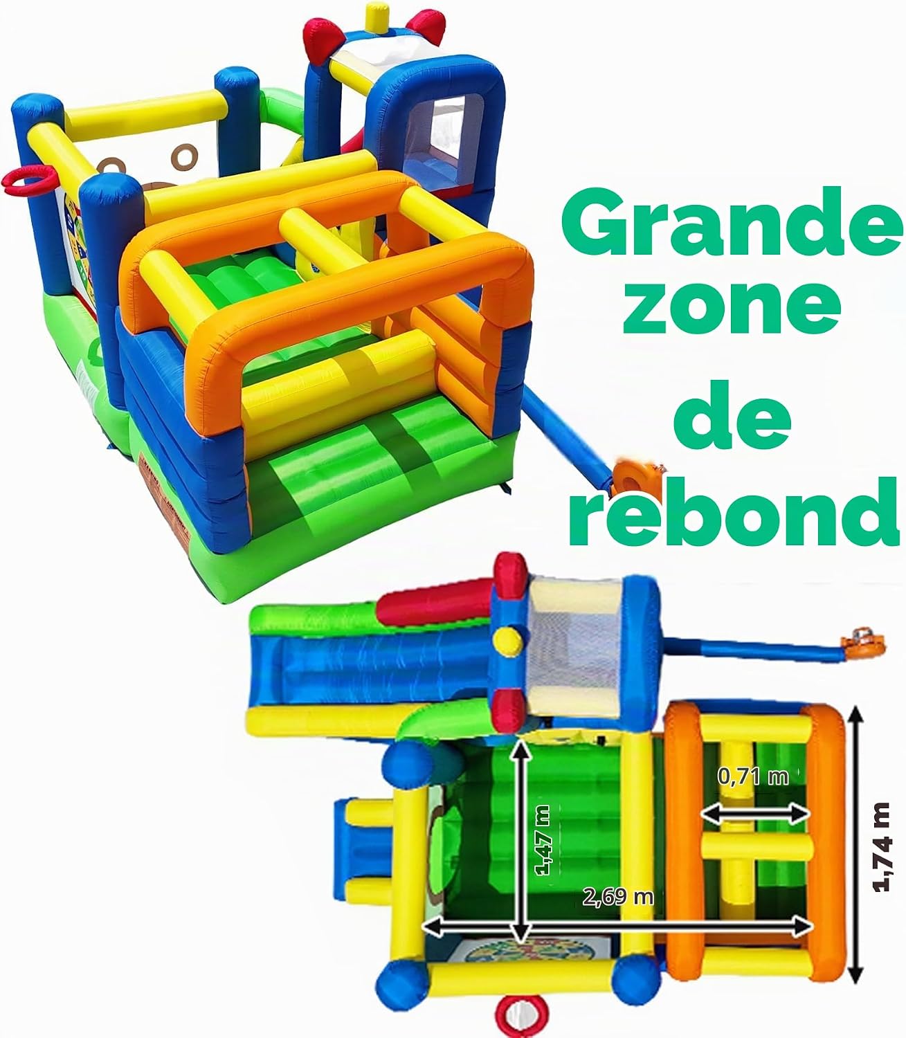 Château Gonflable Ballsea Thème Monstres 2