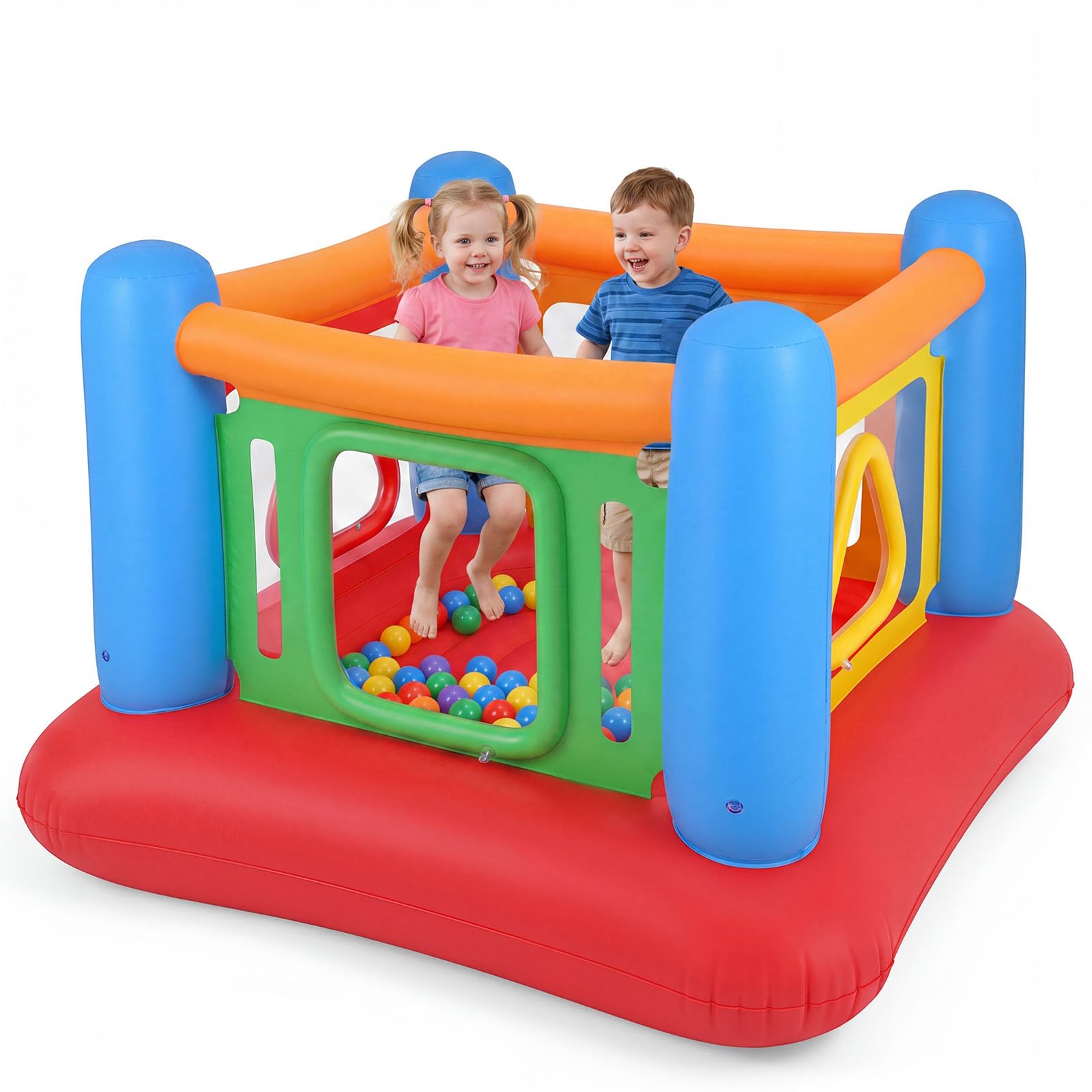 Petit Château Gonflable Costway Trampoline et Piscine à Balles