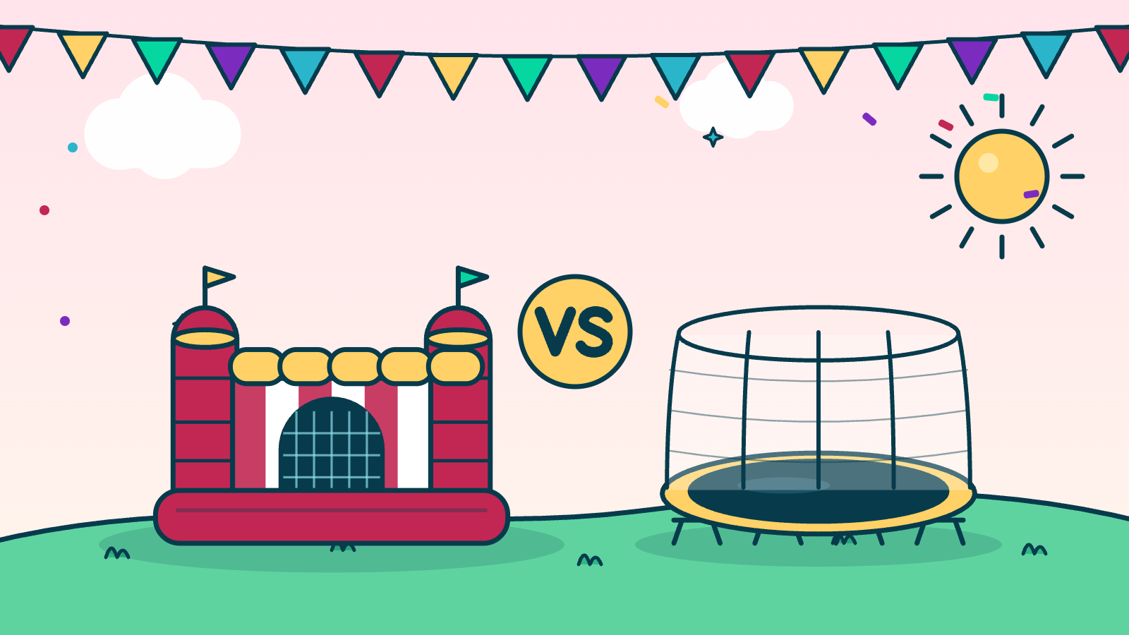 Château gonflable ou trampoline : lequel choisir pour votre jardin ?