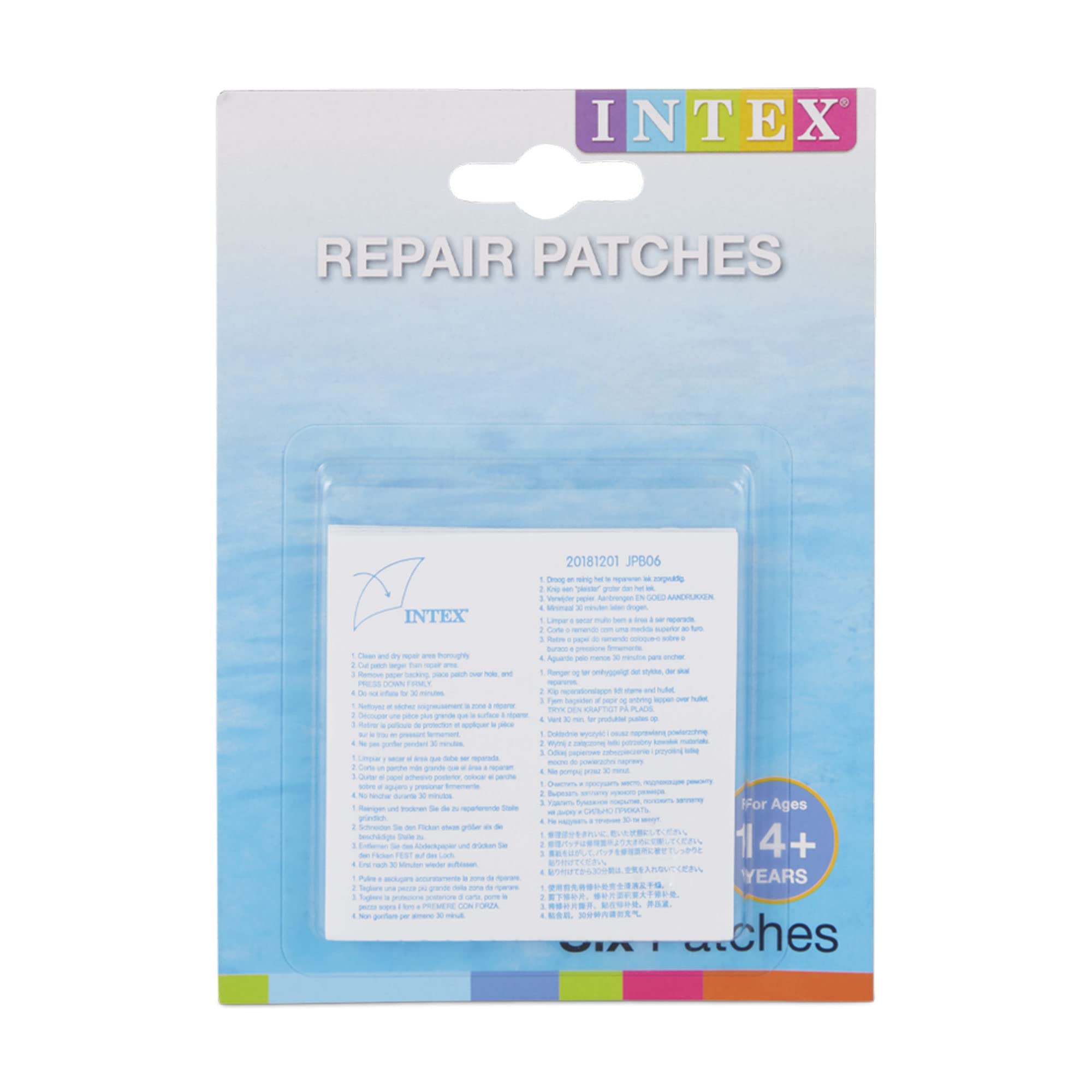 Blister Intex de six rustines de réparation transparentes